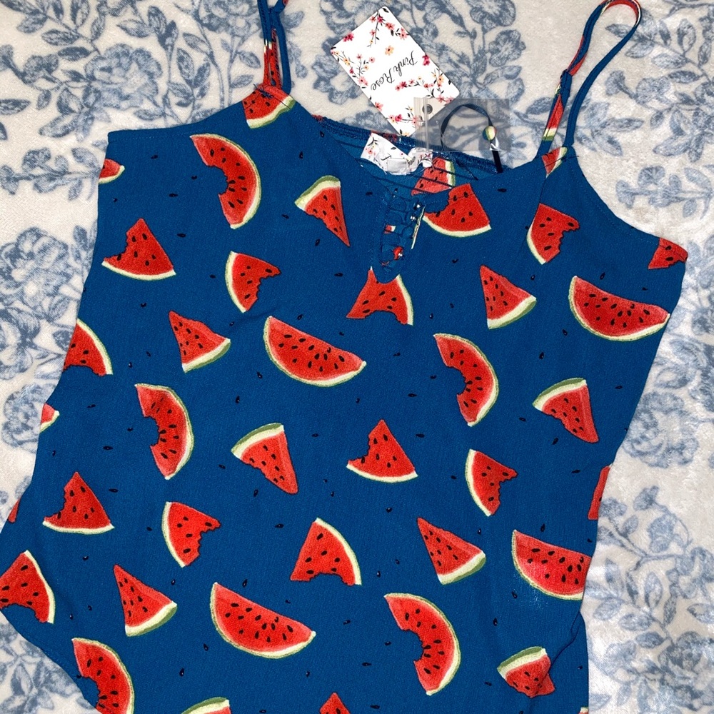 Watermelon Print Tank Top